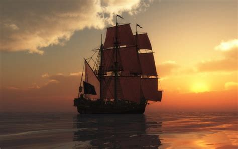 Fantasy Ship Boat Art Artwork Ocean Sea Wallpapers