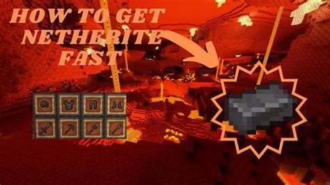 How To Get Netherite Fast Minecraft Netherite Tutorial Youtube