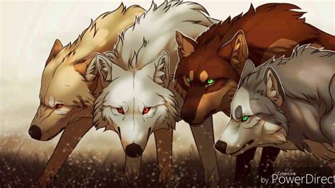 The Strength Of The Pack Canine Art Of Anime Wolves