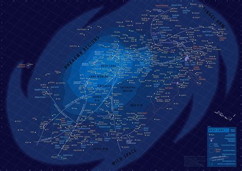 Giant Star Wars Map Lays Out The Entire Galaxy Far Far Away Star