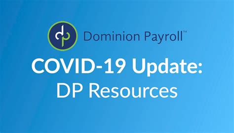 Covid 19 Update Dominion Payroll Resources