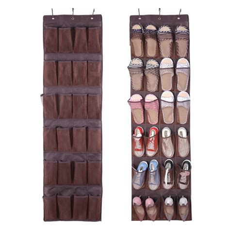 24 Pockets Hanging Shoes Storage Bag Box Shoe Holder Rack Storage Tidy