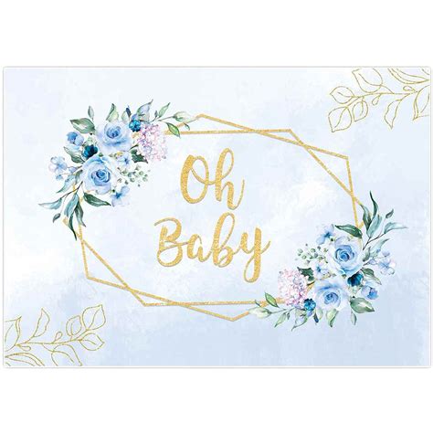 Buy Allenjoy 7x5ft Oh Baby Floral Backdrop Boy Girl Baby Shower Welcome