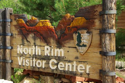 Visitor Center Sign Grand Canyon North Rim This Is The V Flickr