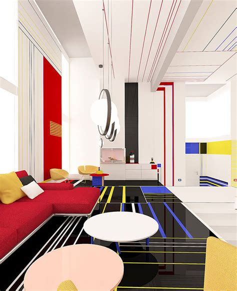 Abstract Art Inspired Room Design Design Swan
