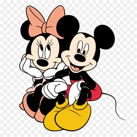 Minnie And Mickey Mouse Cartoon On Transparent Background Png Similar Png