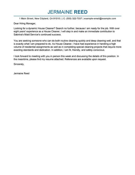 Writing a cv or resume with no work experience is the integral first step of a job search and, for some, writing a cv is daunting. Free Maintenance & Janitorial Cover Letter Examples ...