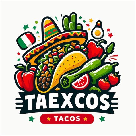 Vector Del Logotipo De Los Tacos Mexicanos Vector Premium