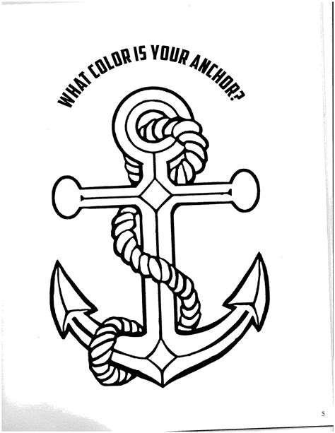 Navy Anchor Coloring Pages Coloring Pages