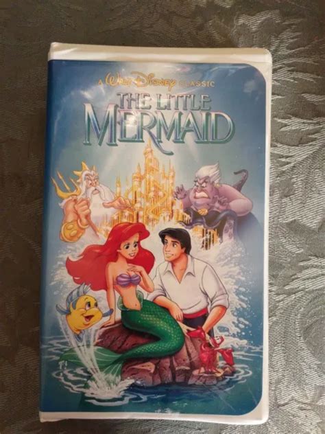 Disneys The Little Mermaid Vhs 1990 Black Diamond Classic Rare Banned