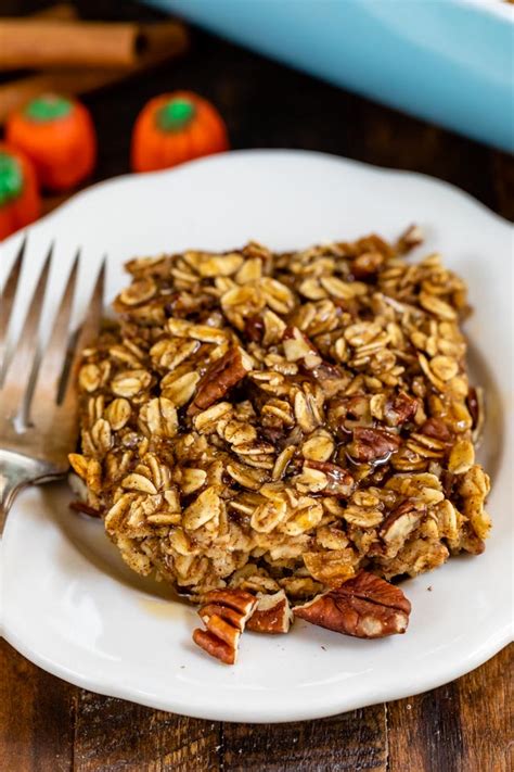 Easy Pumpkin Spice Baked Oatmeal Crazy For Crust