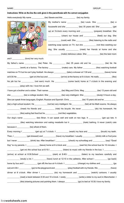 Present Simple Interactive And Downloadable Worksheet This Is An