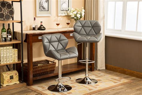 Roundhill Furniture Glasgow Contemporary Tufted Adjustable Height