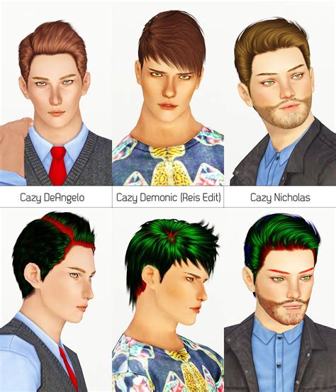 Cazy`s Hairstyles Retextured By Sunpi Sims 3 Hairs Sims Hair Sims