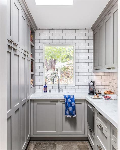 February 18, 2013 by chris. Gray Pantry with Floor to Ceiling Cabinets - Transitional ...