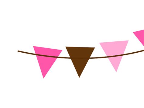 Pink Brown Bunting Svg Clip Arts Download Download Clip Art Png Icon