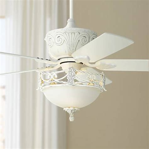 Shop for rustic style ceiling fans online at target. Casa Deville Rubbed White Ceiling Fan with Light - #87534 ...