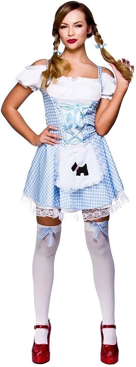 L Ladies Sexy Dorothy Costume For Saucy Fancy Dress Womens