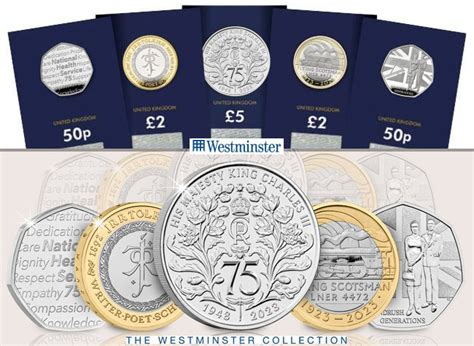 The 2023 Royal Mint Annual Coin Set 5 Commemorative Bu 50p £2 And £5