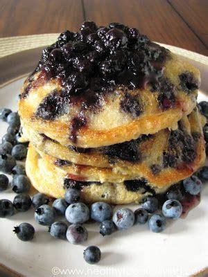 Blueberry Cornmeal Pancakes | Breakfast, Blueberry cornmeal pancakes, Food