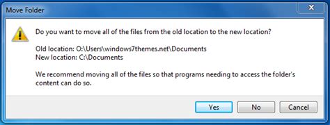 How To Move My Documents In Windows 7