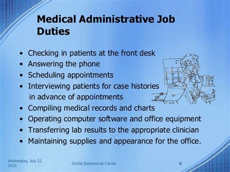 medical administrative assistant job duties administrative