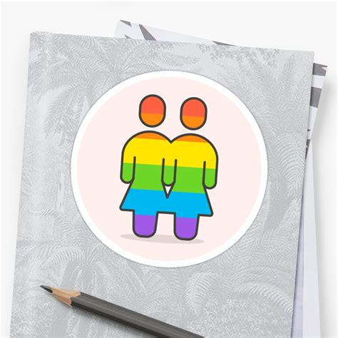 lesbian lgbt pride sticker sticker by boomblab redbubble