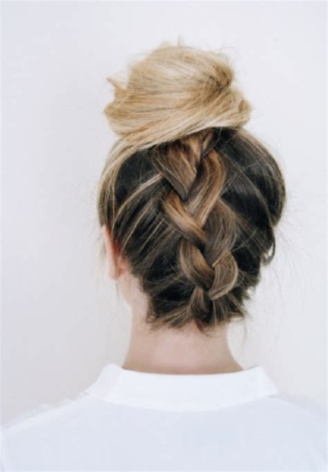 Quick And Whimsy Diy Messy Braided Bun Styleoholic