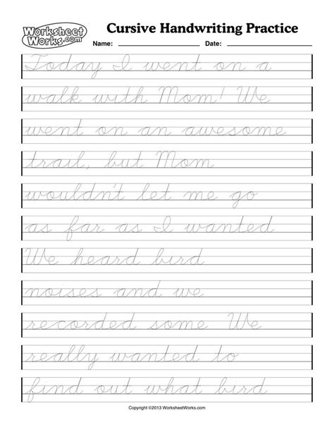cursive handwriting worksheets | Cursive Writing Worksheet ...