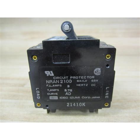 Idec Izumi Nran 2100 3a Ad 2 Pole Circuit Protector Nran21003aad Mara