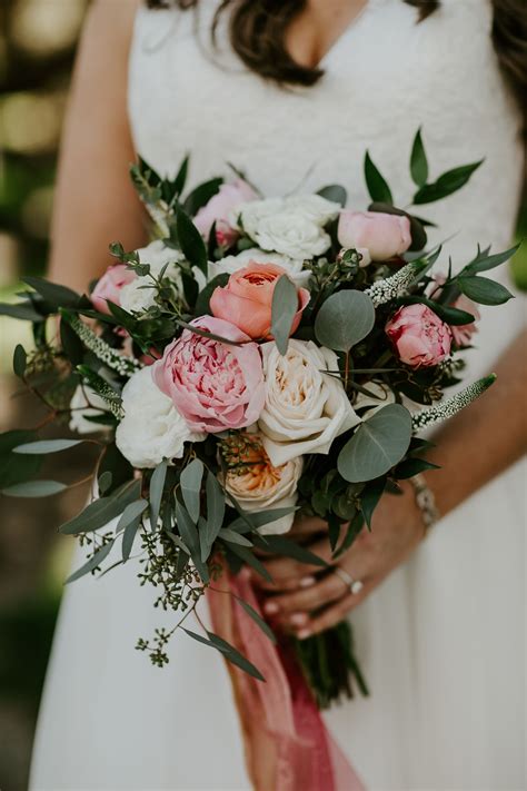 Gorgeous Peony And Garden Rose Garden Bouquet In Blushes And Creams