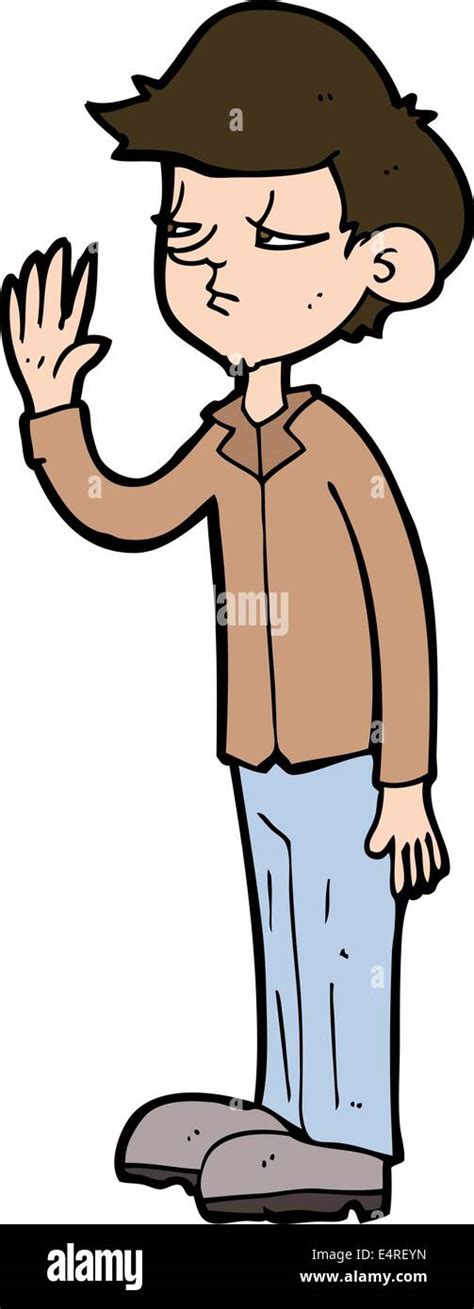 Cartoon Arrogant Boy Stock Vector Image And Art Alamy