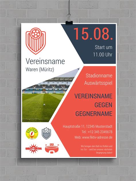 Eine vorlage für ein handout (grundregel: Design-Vorlagen für Vereine: Spielplan erstellen, Fan ...