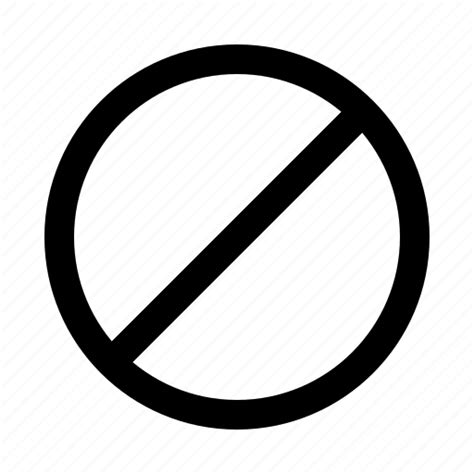 Circle Slash Split Icon Download On Iconfinder