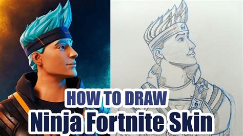 How To Draw Ninja Fortnite Ninja Fortnite Skin Character Drawing
