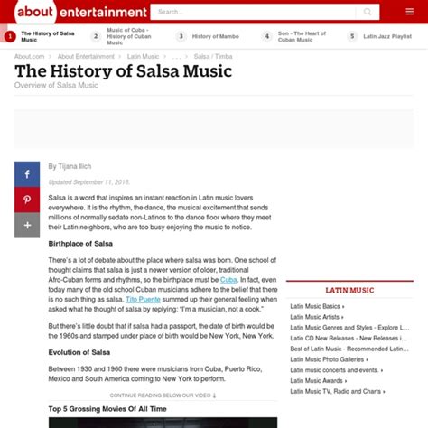 Salsa History And Overview Of Salsa Music Pearltrees