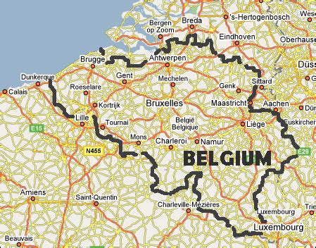 Use the '+' button on the map to navigate. Belgium Map to help with re-locating to Beligum on TipTopJob