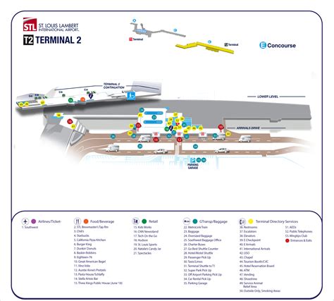 Lambert Airport Map