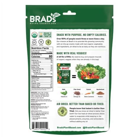Brads Kale Veggie Chips 3 Oz Fred Meyer