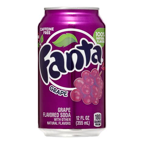 Fanta Soda Grape 12 Fl Oz 12 Count 100 Natural Flavors 2 5 Day