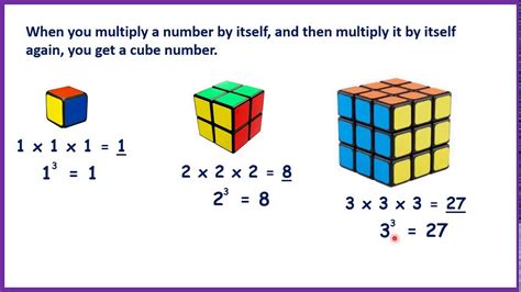 identify cube numbers vocabulary year 5 youtube