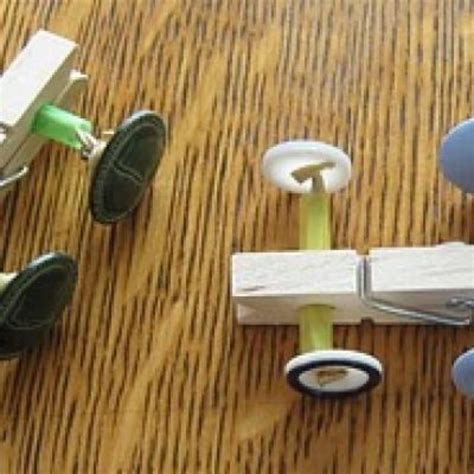 Clothespin Button Racer Cool Craft Fun Crafts Fun Easy Crafts Crafts