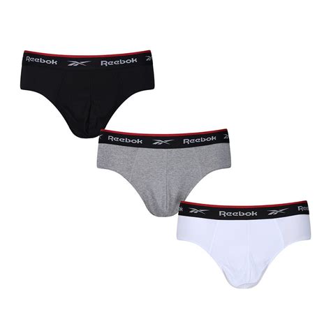 Reebok Underwear Reebok Underwear Wiggins Briefs X3 Mens Black