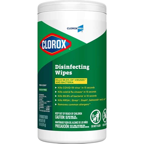 Cloroxpro Clorox Disinfecting Wipes Fresh Scent 75 Count Package May