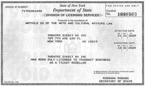 How to check tickets on license ny. Theatre Direct NY, Inc. Ticket Resell License | Broadway.com