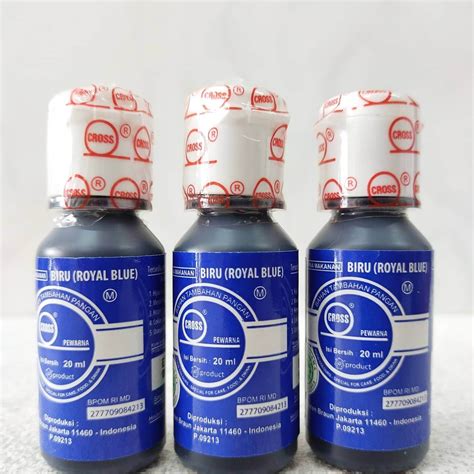 Pewarna Cross Premium Royal Blue Ml Oil Base Lazada Indonesia