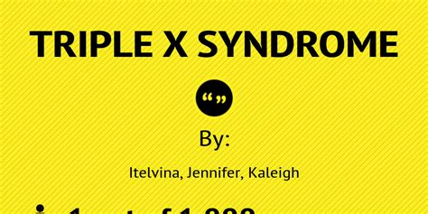 Triple X Syndrome Infogram