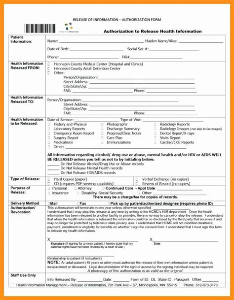 Hospital Discharge Papers Template