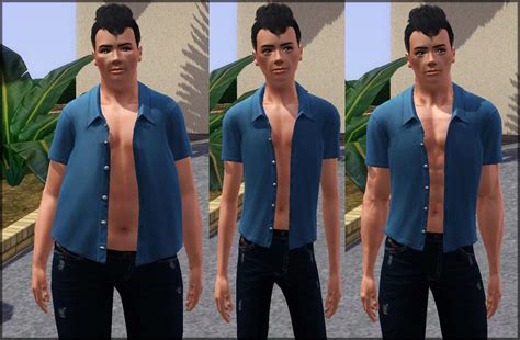 Mod The Sims New Male Open Shirt Barechested