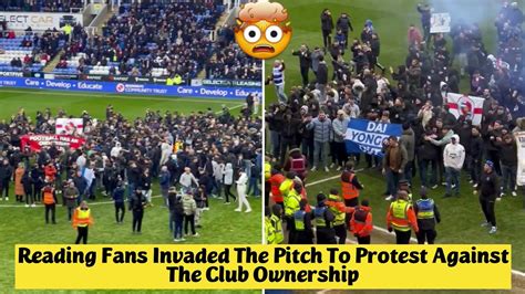 🤯 Reading Fans Invaded The Pitch To Protest Against The Club Ownership During Reading Vs Port